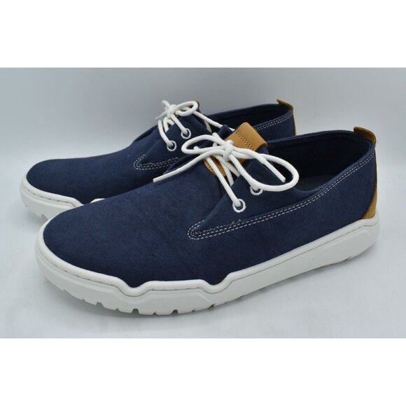 Timberland Mens Size 8 Timberloop Go Roam Dark Blue Canvas Lace Up Low Sneakers - Picture 1 of 12